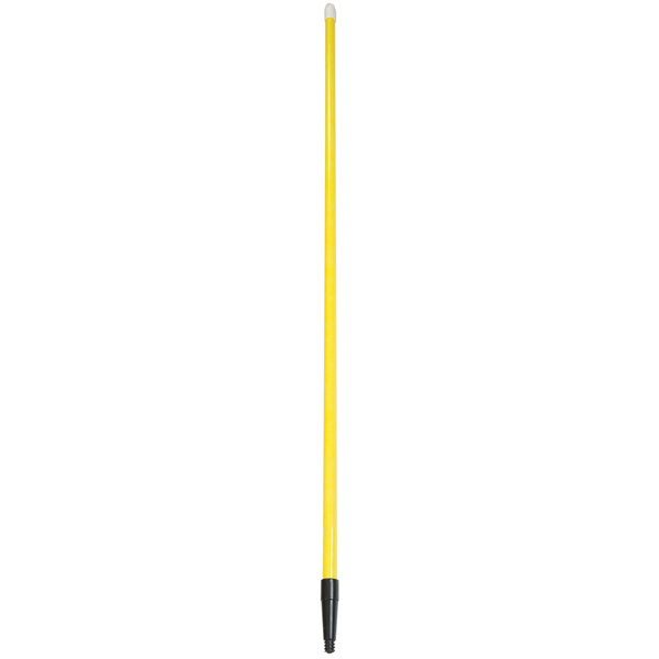 Sparta Spectrum 60&quot; Yellow 
Tapered / Threaded Fiberglass 
Broom / Squeegee Handle