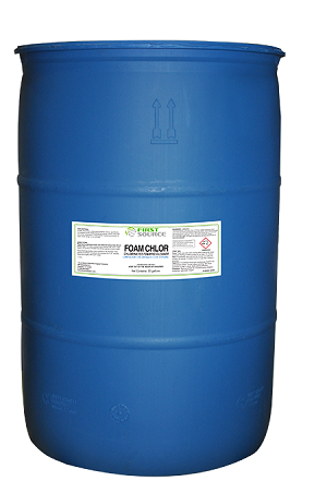 Foam Chlor Highly Alkaline Detergent Blend 55G Drum