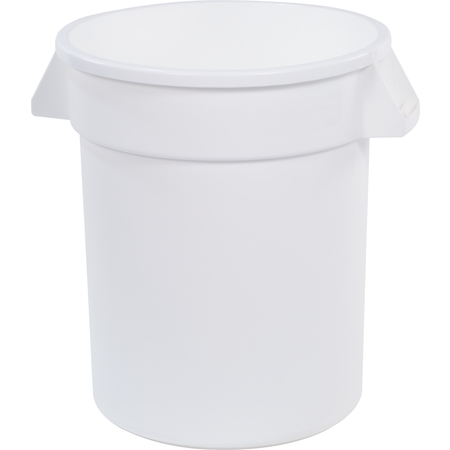 Bronco™ Round Waste Bin Food Container 20 Gallon - WHITE