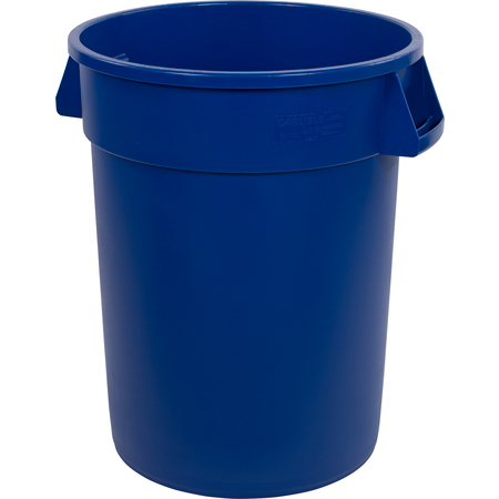 Bronco Round Waste Bin Trash Container 32 Gallon - BLUE