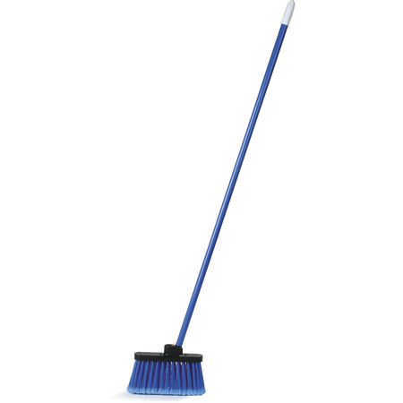 Duo-Sweep&#174; Light Industrial Broom, Flagged - BLUE