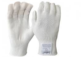 Knitted Cut Level 5 Engineered Yarn White Glove