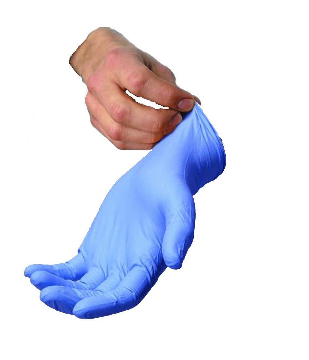 Nitrile, PF Blue Exam Grade
Glove, Textured, 5 Mil, (L)
100/BX, 10BX/CA