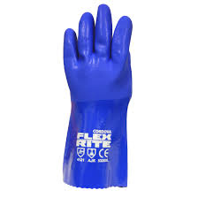 FLEX-RITE™ BLUE PVC, TEXTURED FINISH, SEAMLESS MACHINE KNIT