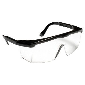RETRIEVER™ BLACK FRAME, CLEAR LENS WITH INTEGRATED SIDE