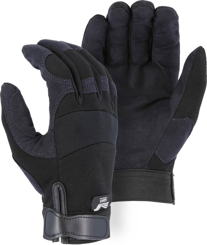 Armor Skin, synthetic leather
palm, knit back, Velcro
wrist, size XL