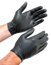 Nitrile, PF Black Exam Glove, 5 Mil, (L) 100/BX, 10BX/CA