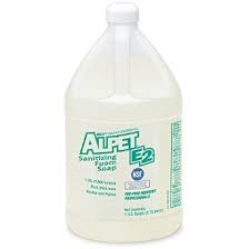 Alpet E2 Sanitizing Foam Soap 4x1 Gallon Bottles