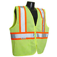High Visibility Vest, Class 2, Lime Mesh, (2XL)