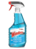 Windex Ammonia-D Glass 
Cleaner, Fresh, 32 oz Spray 
Bottle, 8/Carton