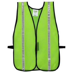 GENERAL PURPOSE, NON-RATED, LIME MESH VEST, VELCRO